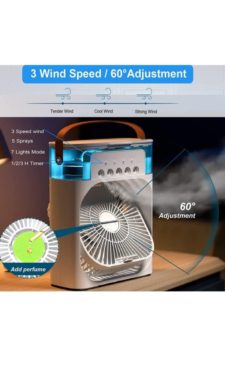 Portable Air Cooler Fan with Water Tank