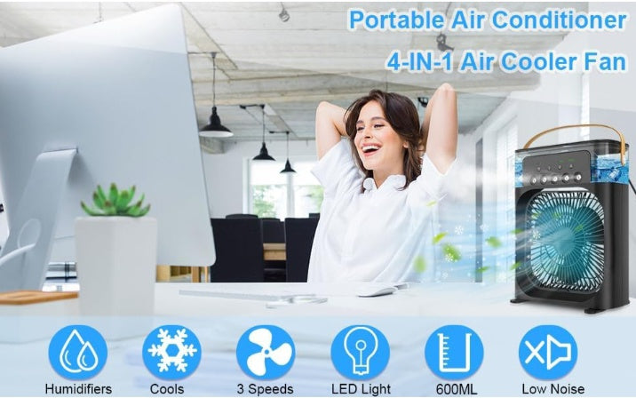 Portable Air Cooler Fan with Water Tank